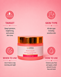 Moisturizing Gel - 50gms - Niacinamide and Hyaluronic Acid