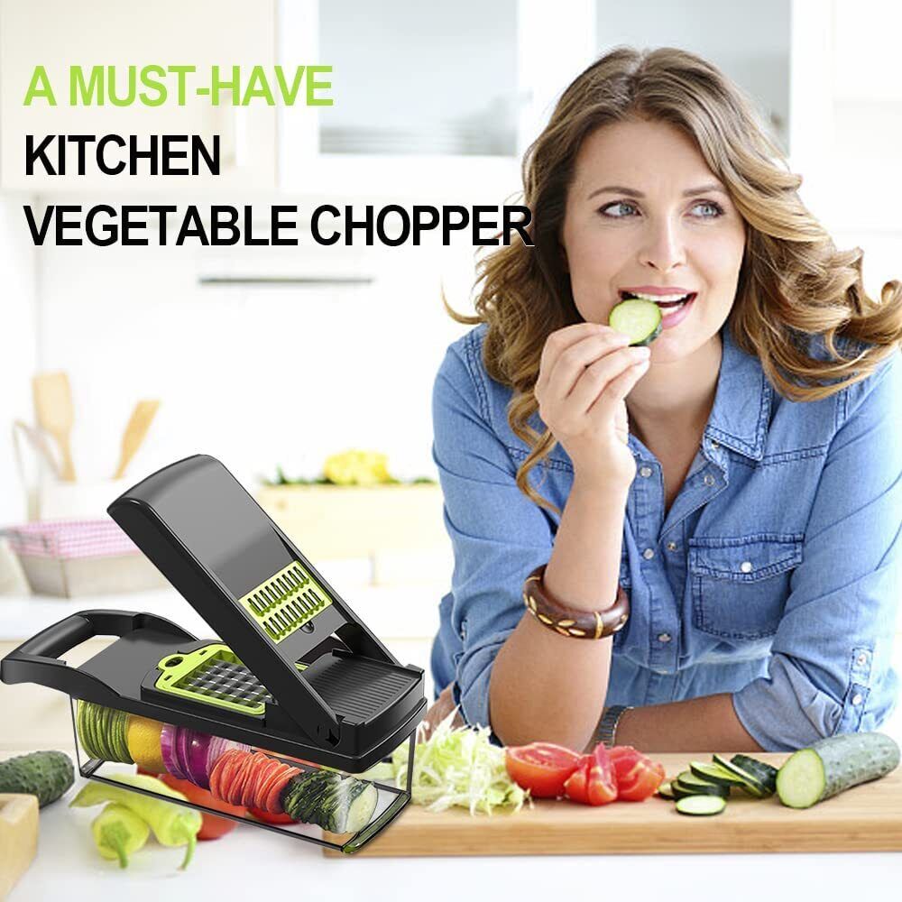 16-in-1 Vegetable Slicer, Salad, Fruit And Vegetable Slicer, Peeler