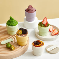 Silicone baby food freezer ice tray with lid for homemade purees