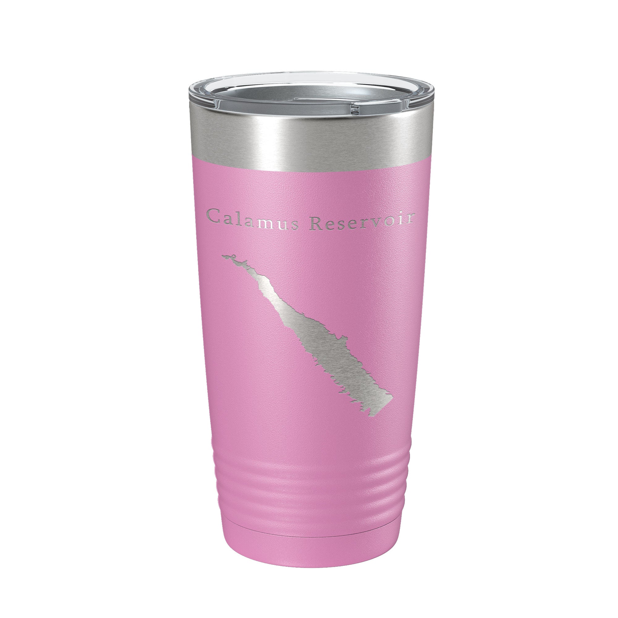 Calamus Reservoir Tumbler Lake Map Travel Mug Insulated Laser Engraved Coffee Cup Nebraska 20 oz-14
