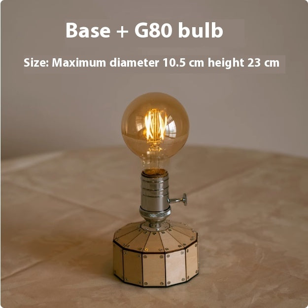Retro bedside ambient bedroom lamp with warm glow — view 10