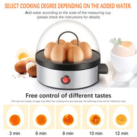 Multifunctional mini egg cooker steamer for breakfast — view 3