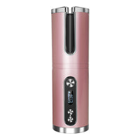 Wireless cordless automatic curling iron with rechargeable base