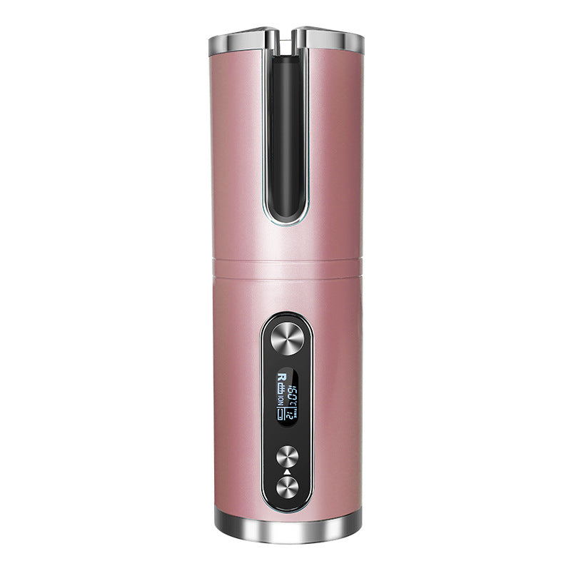 Wireless cordless automatic curling iron with rechargeable base