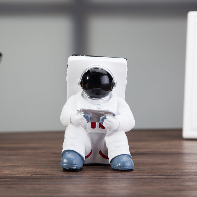 Cute astronaut phone stand desktop holder — view 5