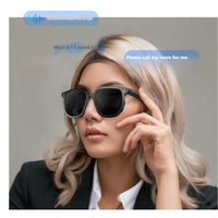 AI smart bluetooth audio sunglasses with call capability — view 4