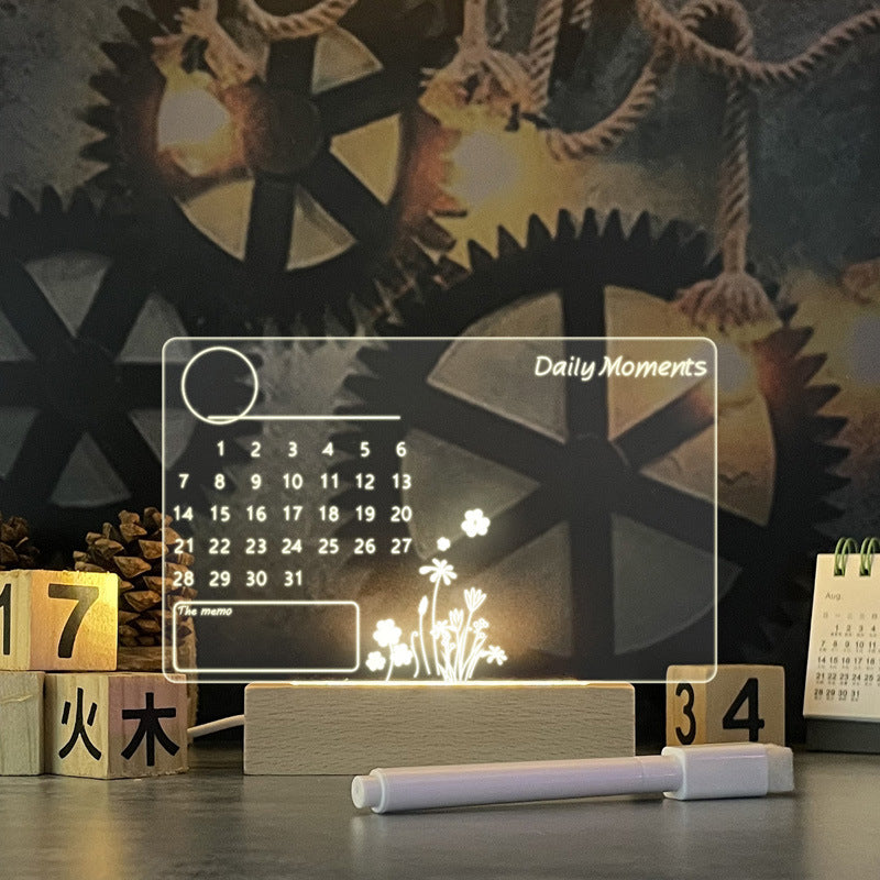 LED message note board and USB night light — view 2