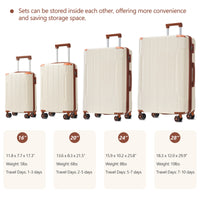 Expandable six-piece hardshell luggage set with spinner wheels and carry on — view 5