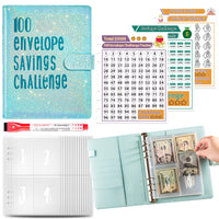 A5 money saving challenge planner and cash stuffing book — view 3