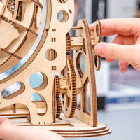 3D assembled decorative world globe model for desk — view 3