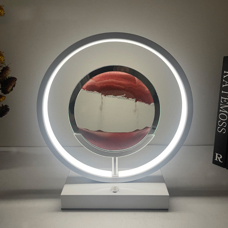 Minimalist quicksand decorative table lamp with flowing sand art — view 5
