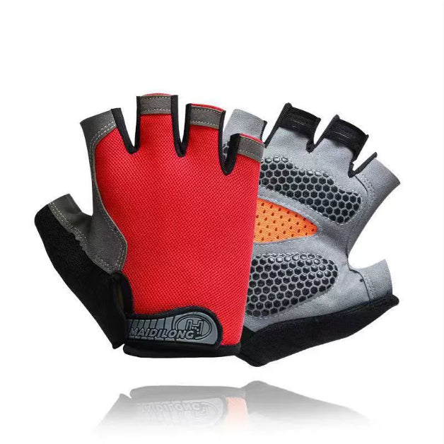 Half finger fitness sports gloves for cycling and weightlifting — view 7