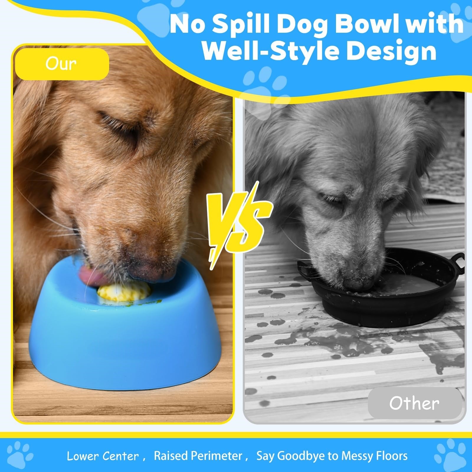Non-slip spherical anti-choking slow feeder dog bowl — view 5