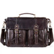Postal Messenger Briefcase Bag Brown