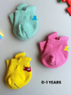 Soft Baby Socks for Boy and Girl with Flower Pattern - Pack of 3 pairs