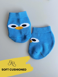 Soft Baby Socks for Boy and Girl with Birds Faces - Pack of 3 pairs-3