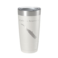 Calamus Reservoir Tumbler Lake Map Travel Mug Insulated Laser Engraved Coffee Cup Nebraska 20 oz-1