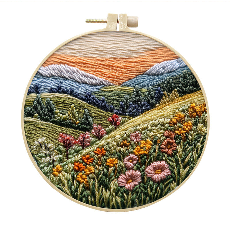DIY embroidery handmade cloth art material kit — view 10