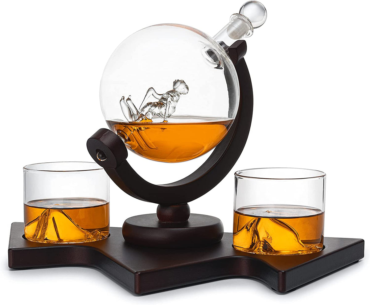 Ski Wine and Whiskey Decanter 850ml