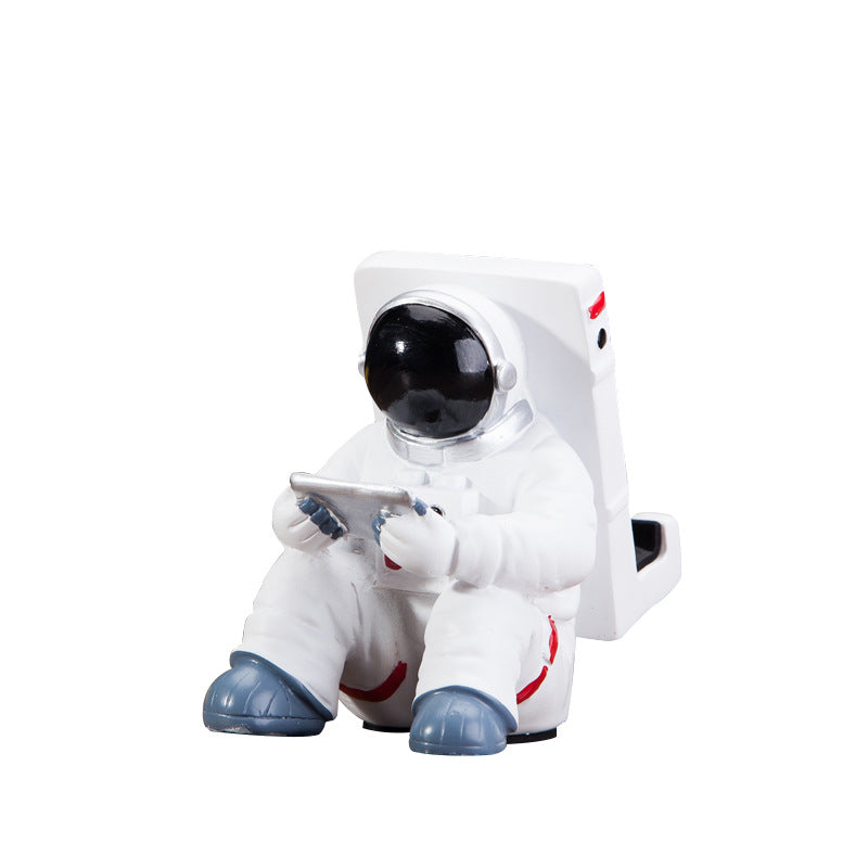 Cute astronaut phone stand desktop holder — view 3