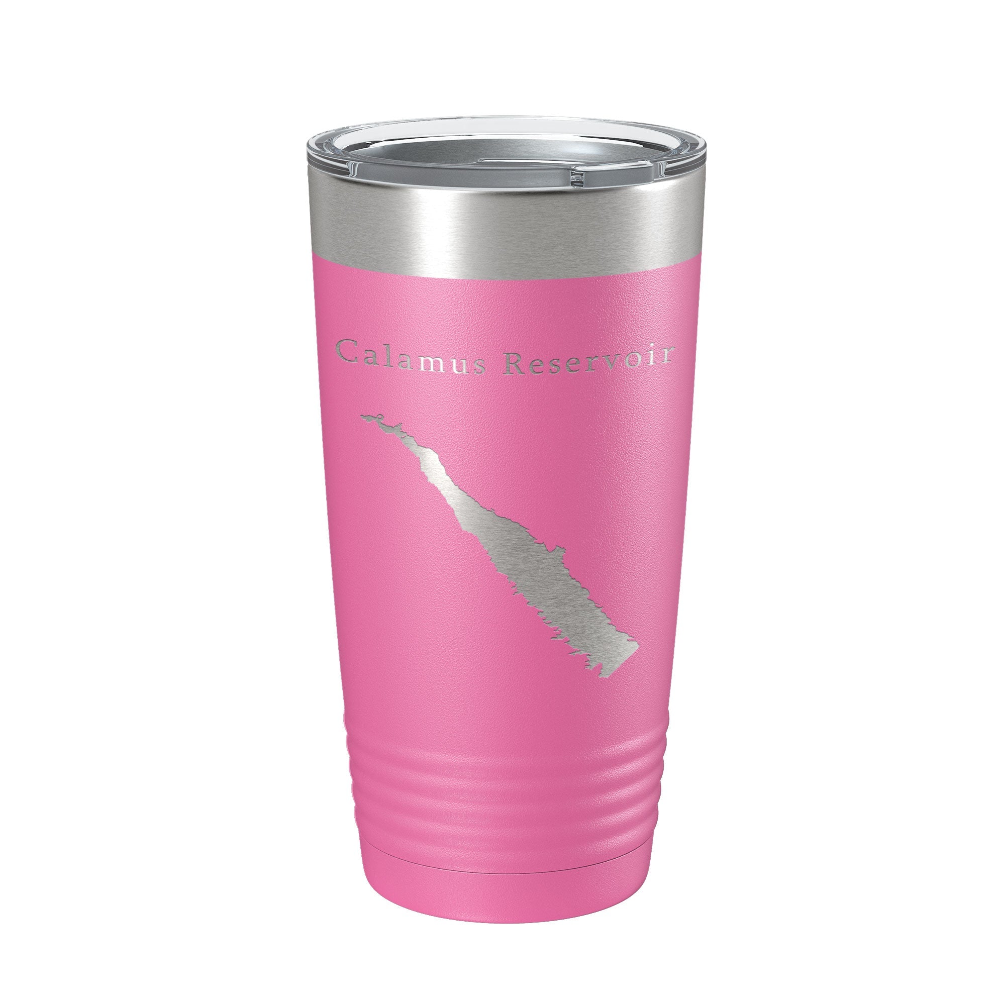 Calamus Reservoir Tumbler Lake Map Travel Mug Insulated Laser Engraved Coffee Cup Nebraska 20 oz-11
