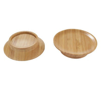 Bamboo wine cup lid and dual-use coaster on kitchen counter — view 5