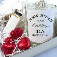 Personalised New Home Candle Gift Set | Keepsake for Couples, Friends-1
