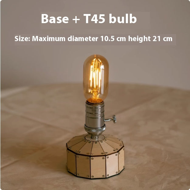 Retro bedside ambient bedroom lamp with warm glow — view 9