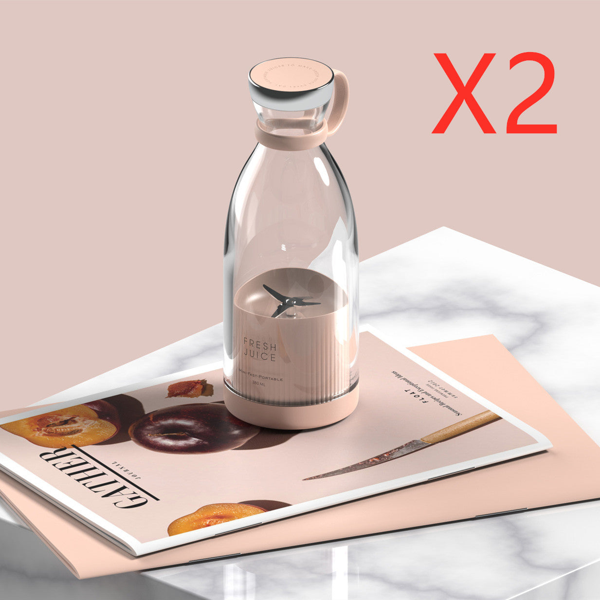 350ml USB rechargeable portable blender smoothie mixer — view 7