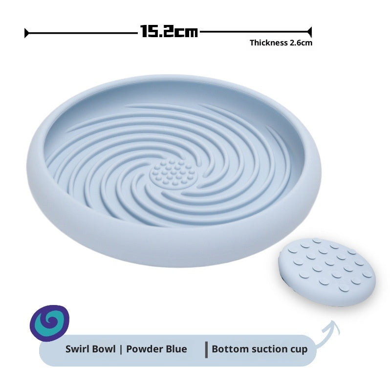 Silicone dog slow feeder lick mat with suction cups — view 5