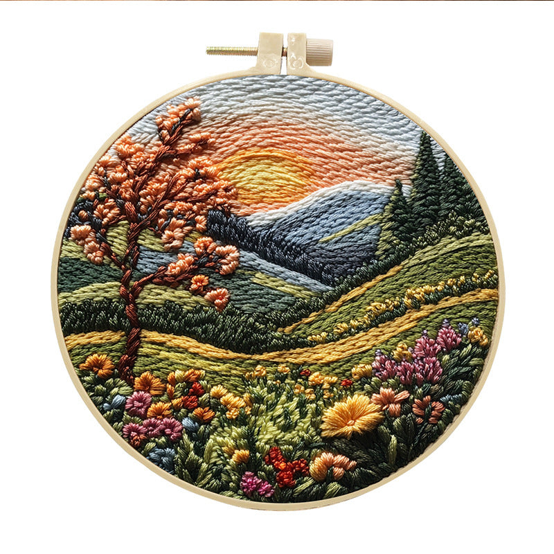 DIY embroidery handmade cloth art material kit — view 3