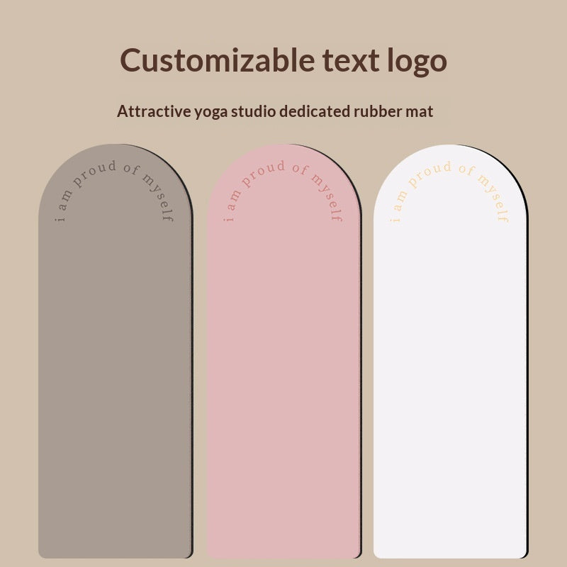 Natural rubber anti slip professional yoga mat rolled out