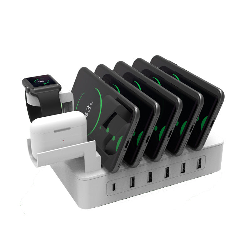 Desktop multi port USB fast charging station dock — view 5