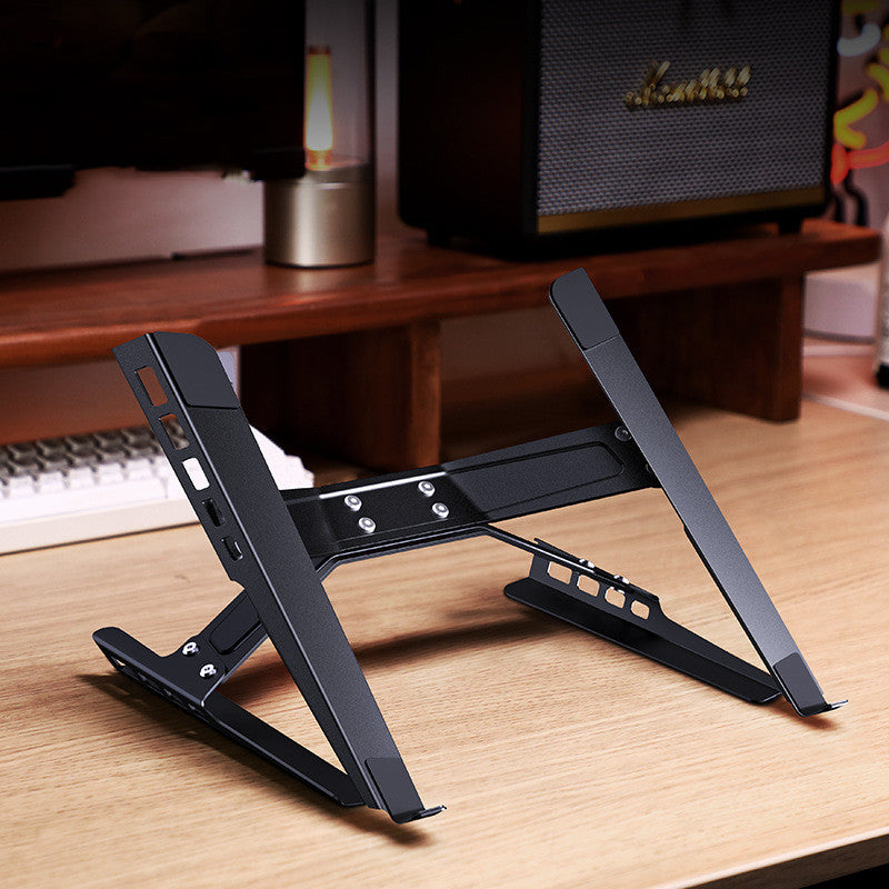 Vertical aluminum adjustable laptop stand for MacBook and PC — view 5