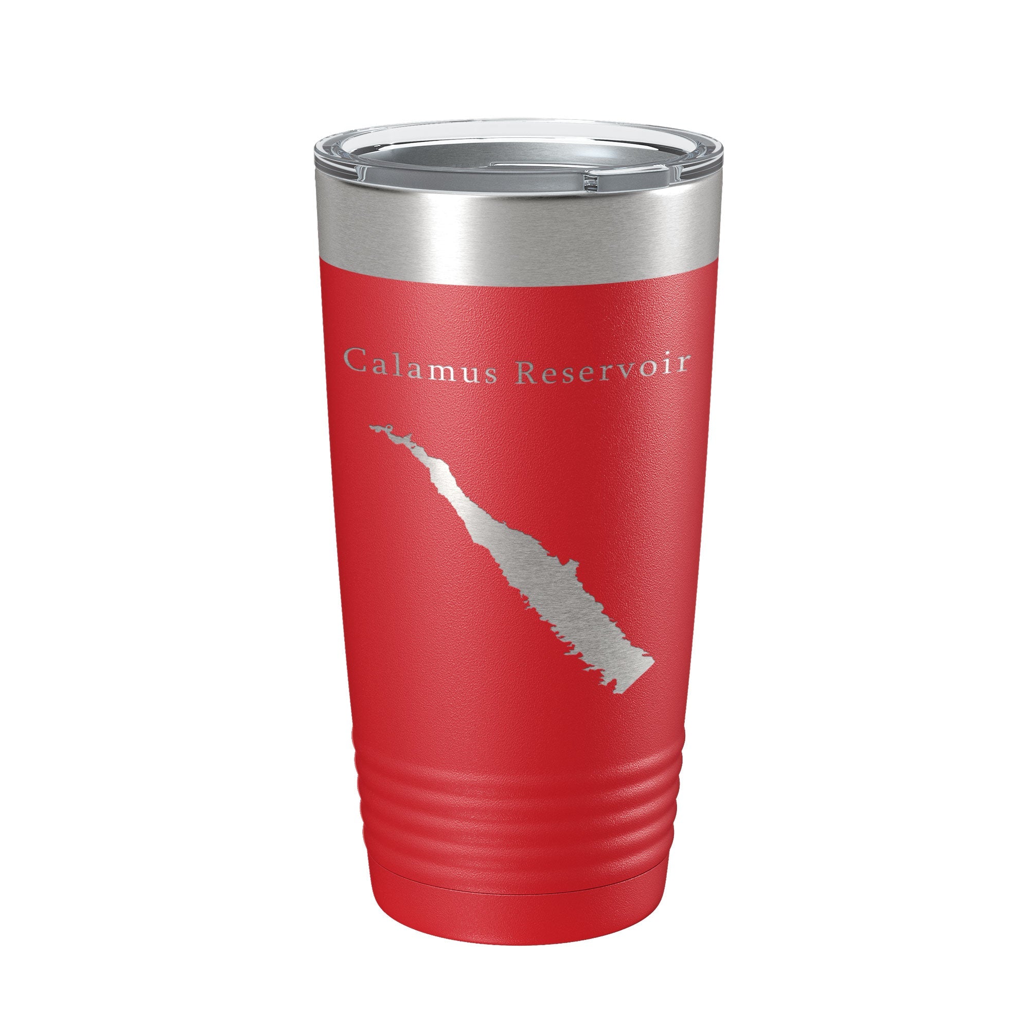 Calamus Reservoir Tumbler Lake Map Travel Mug Insulated Laser Engraved Coffee Cup Nebraska 20 oz-10