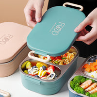 304 stainless steel bento lunch box with compartments — view 4