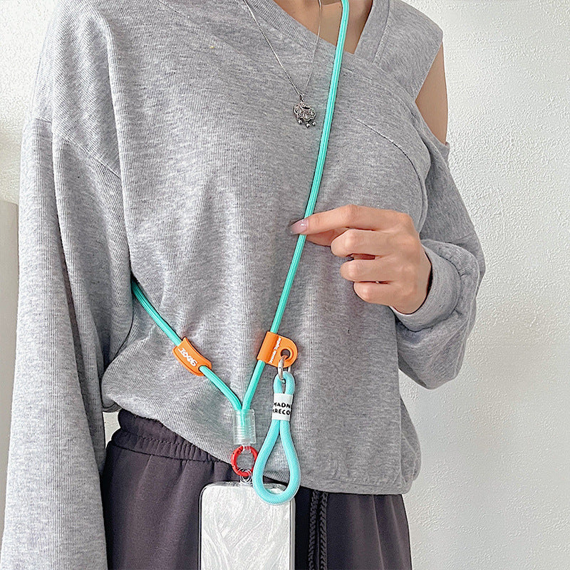 Mobile phone crossbody lanyard rope strap hands free — view 4