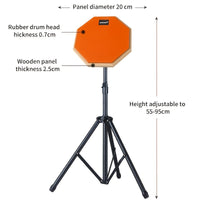 8-Inch Wooden Drum Practice Pad Set-1