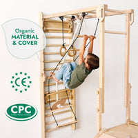 7in1 Swedish Walls + Monkey Bars + Swing Set + Slide Board + Ramp-2