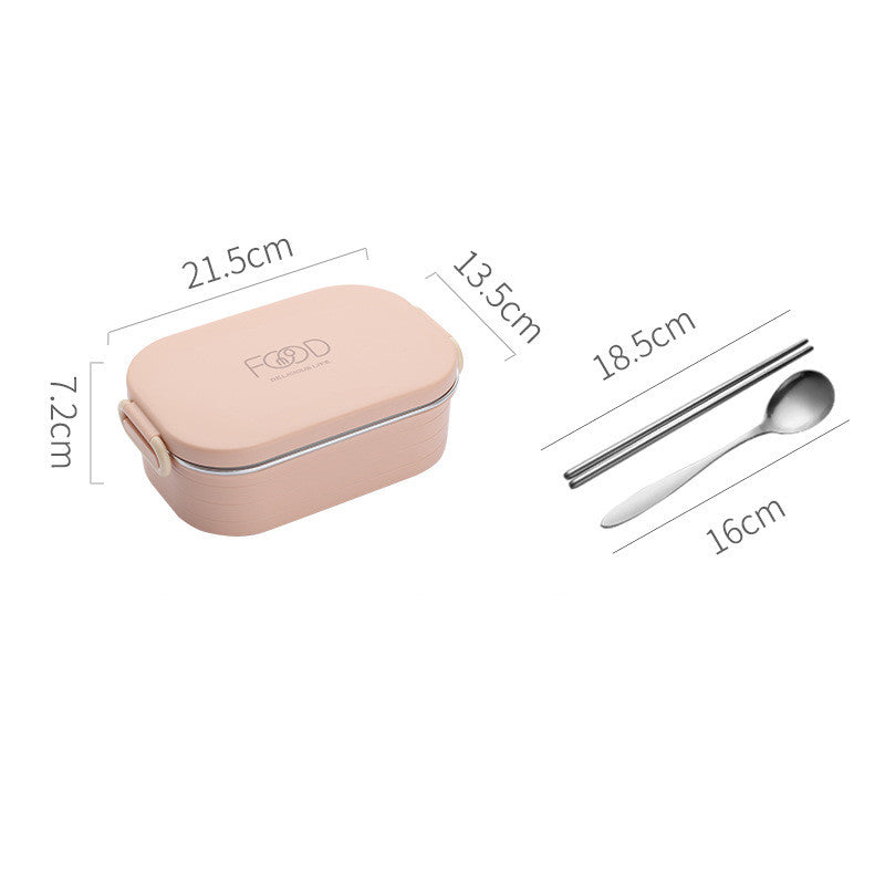 304 stainless steel bento lunch box with compartments — view 5
