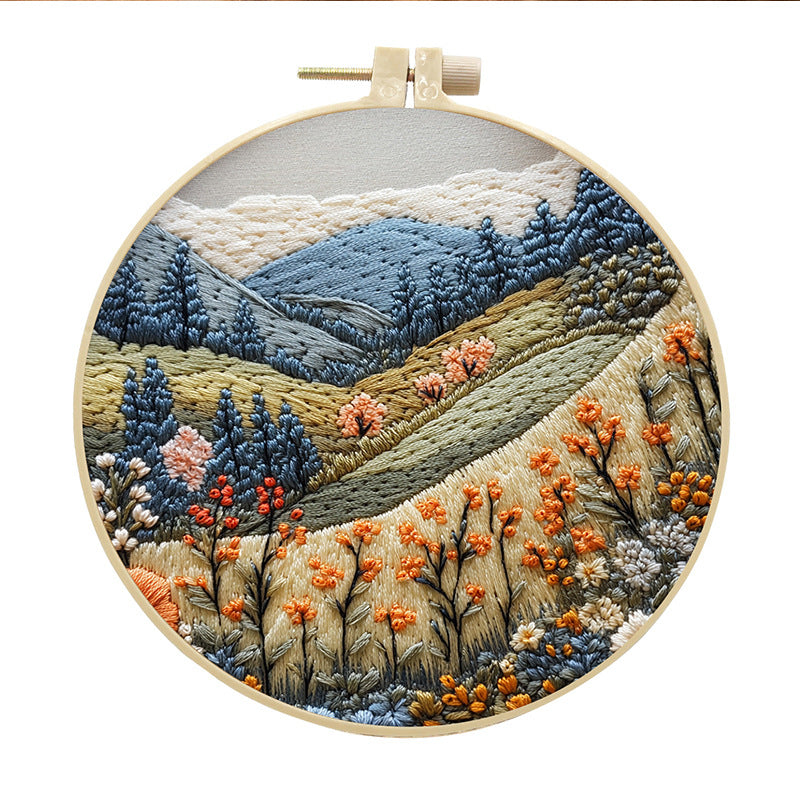 DIY embroidery handmade cloth art material kit — view 18