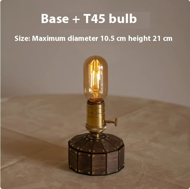 Retro bedside ambient bedroom lamp with warm glow — view 5