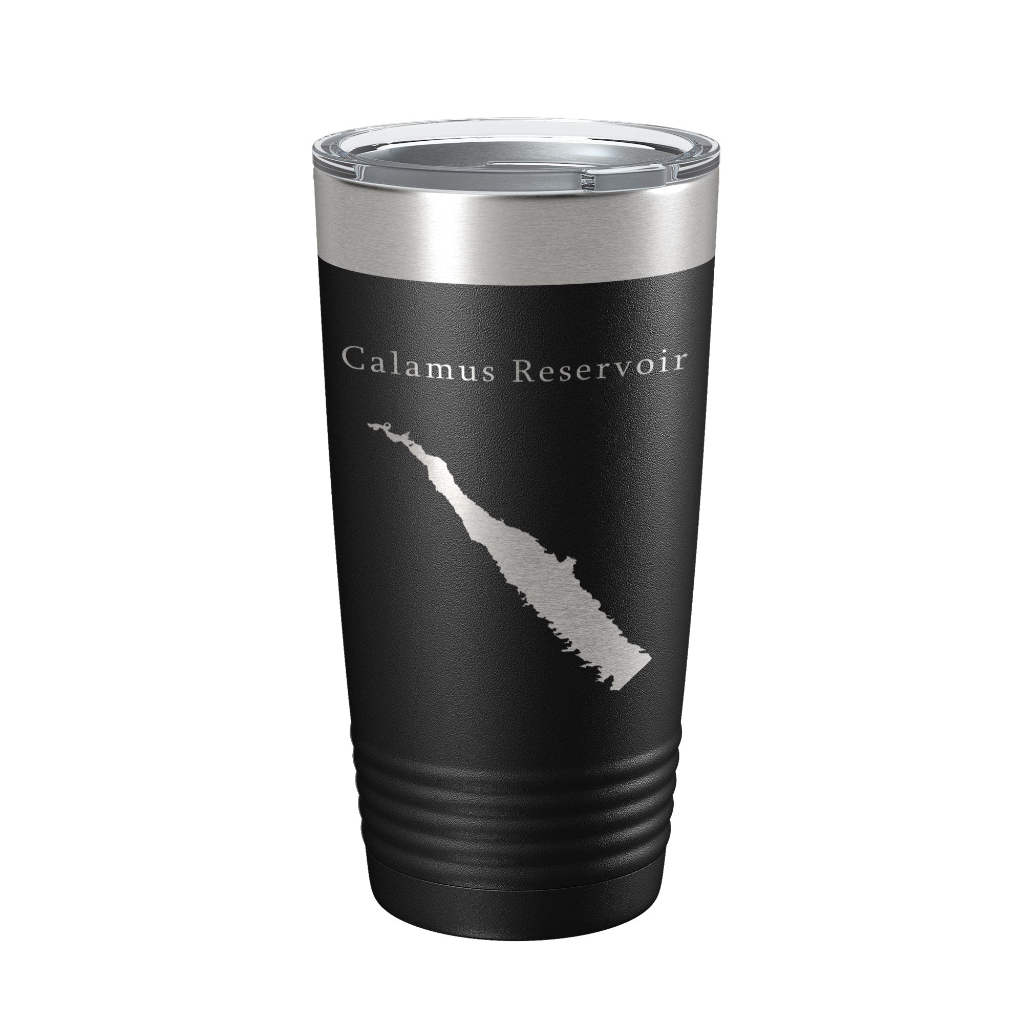 Calamus Reservoir Tumbler Lake Map Travel Mug Insulated Laser Engraved Coffee Cup Nebraska 20 oz-5