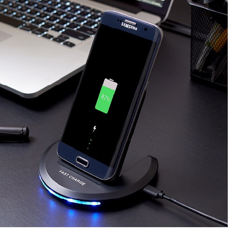 Wireless Qi fast charging phone charger stand bracket — view 2
