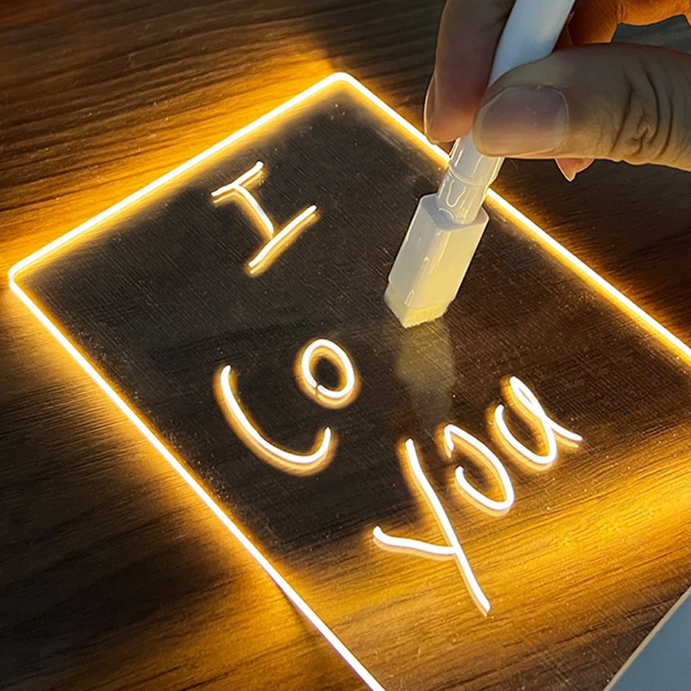 LED message note board and USB night light