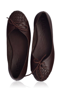 Alexandra Woven Leather Flats