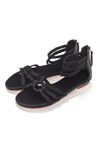 All Aboard Braided Leather Sandals (Sz. 8.5)