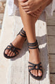 All Aboard Braided Leather Sandals (Sz. 8.5)