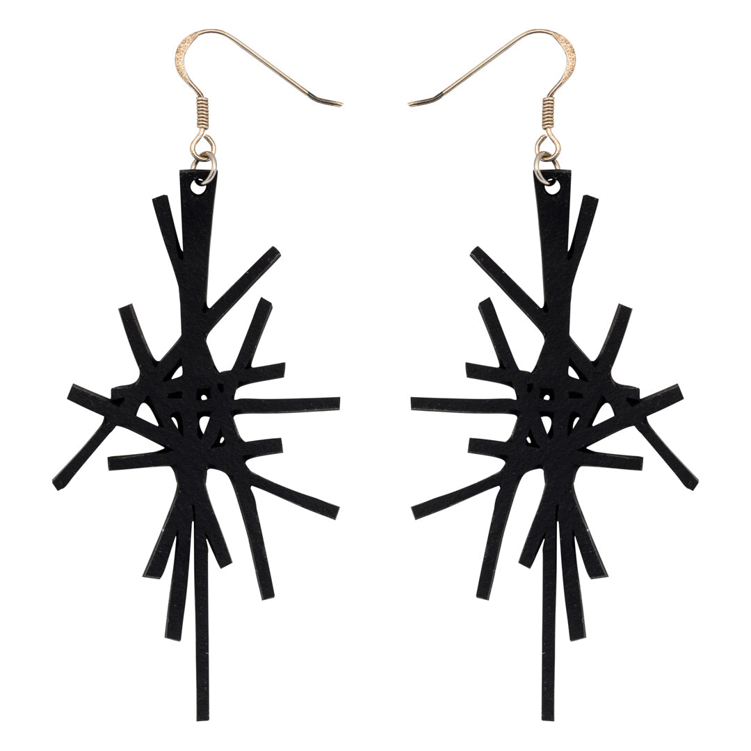 Sparkle Recycled Rubber Earrings-1