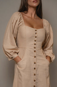 Avignon Button Down Long Sleeve Dress
